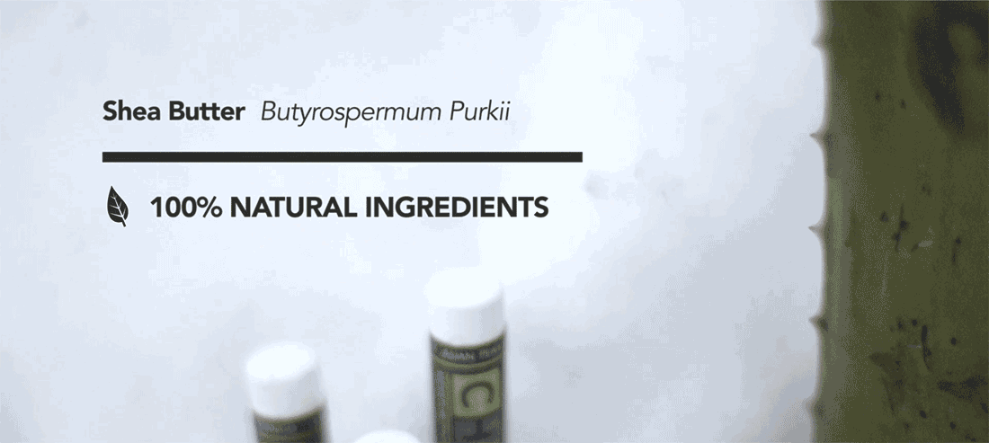 Chap Cap Kickstarter video organic ingredient list Organic Ingredients Aloe Shea Butter Chap Cap Crowdfunding animated gif